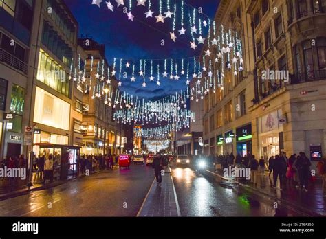 London, UK. 3rd November 2023. This year's Christmas lights have been ...