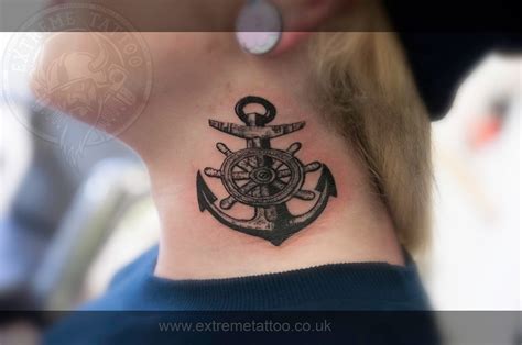 Anchor tattoo on neck.www.extremetattoo-inverness.co.uk.ww… | Flickr