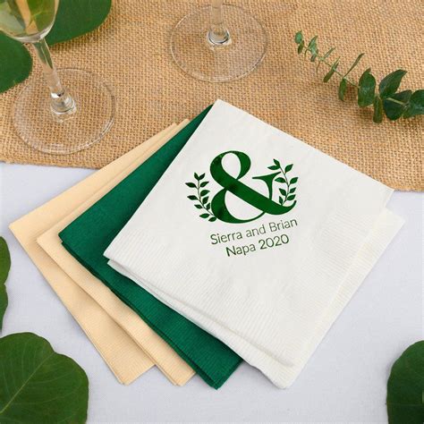 Personalized Wedding Napkins | Beau-coup | Wedding napkins personalized ...