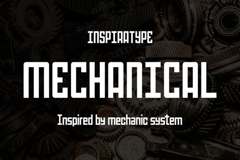 Mechanical Font | inspirasign | FontSpace