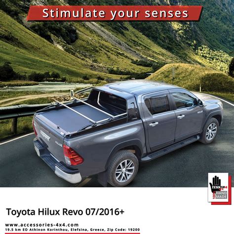 Toyota Hilux 4x4 accessories (by Tessera4x4) | 4x4 accessories, Tonneau cover, Pickup trucks