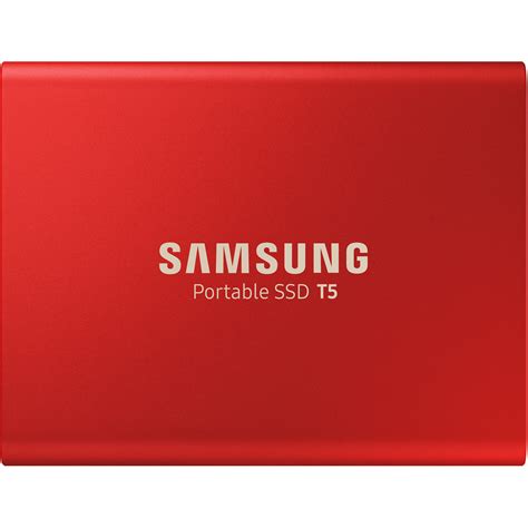 Samsung 1TB T5 Portable Solid-State Drive (Red) MU-PA1T0R/WW B&H