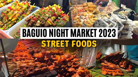 Baguio Night Market Street Foods Tour | Baguio Night Market 2023 - YouTube