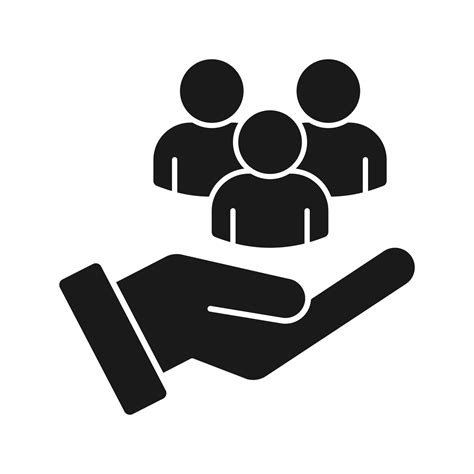 An inclusive workplace. Employees Protection Filled Outline icon vector ...