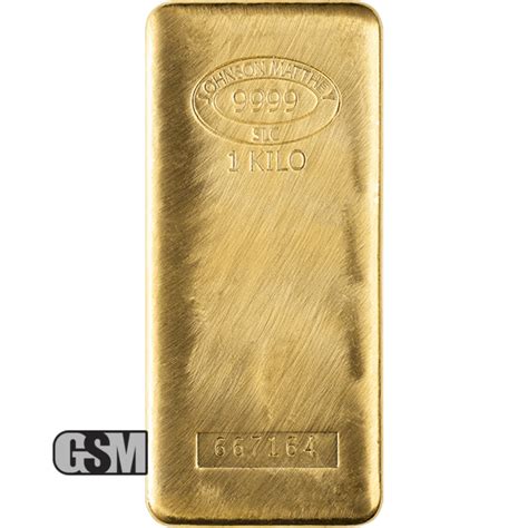 Kilo .9999 Fine Gold Bullion Bar