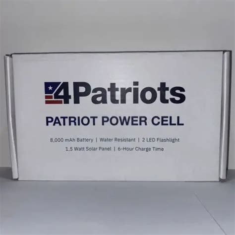 ORIGINAL PATRIOT POWER CELL USB Solar Charger 4Patriots - BRAND NEW IN ...