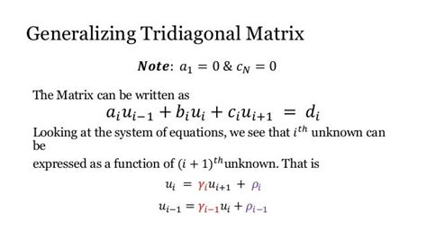 Thomas algorithm