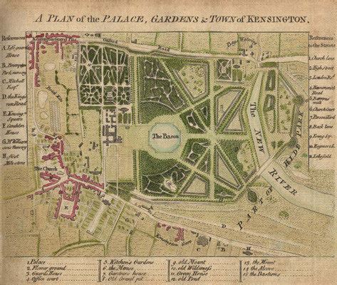 A plan of the palace, gardens and town of Kensington – RGS Print Store