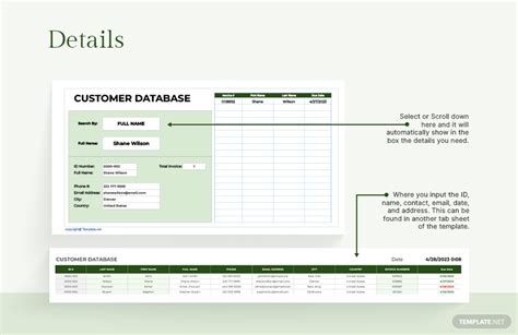 Customer Database Excel Template in Google Sheets, Excel - Download | Template.net