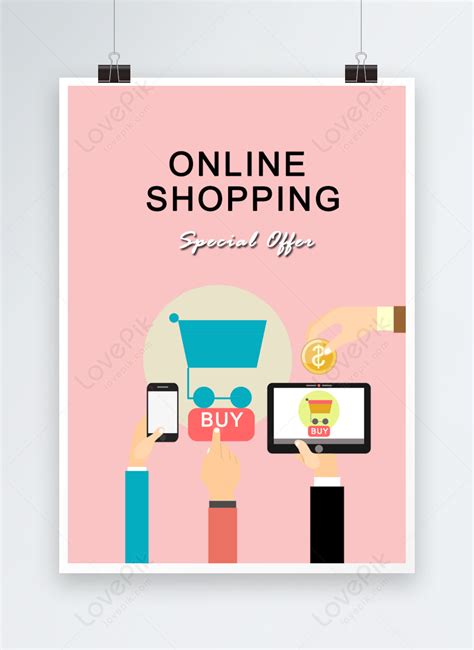 Hand drawn online shopping poster template image_picture free download 464836527_lovepik.com