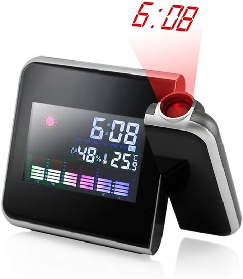 Amazon.com: lovehouse Projection alarm clock atomic,Digital alarm clock projection on ceiling ...