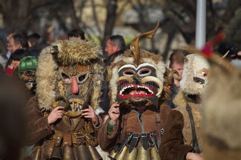 Mummers Surva Tradition Bulgaria Masks Costumes Editorial Stock Photo - Image of festival ...