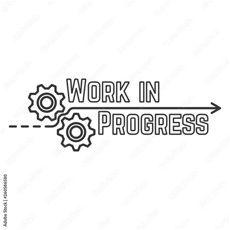 Work in progress logo Stock Vector | Adobe Stock