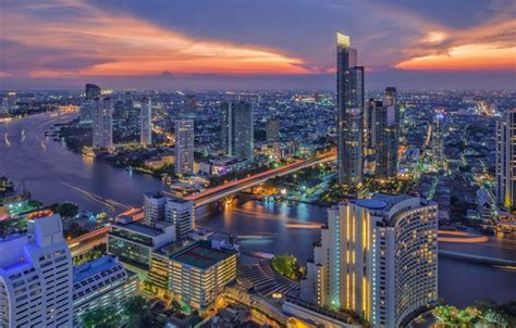 Wallpaper the city, panorama, Thailand, Bangkok, Thailand, Bangkok ...