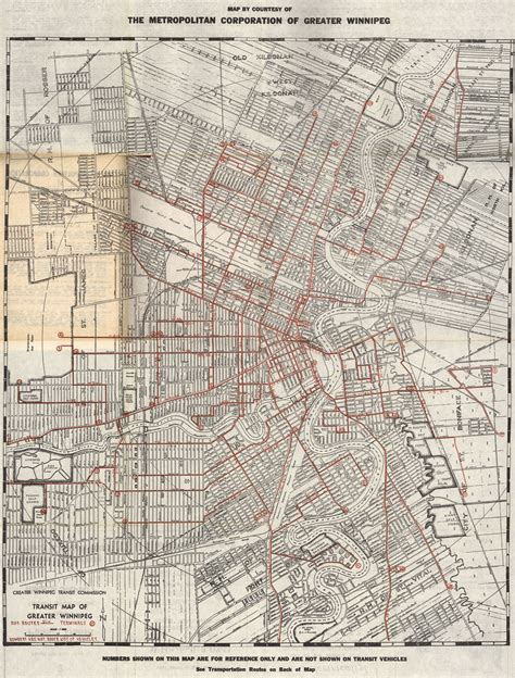 Transit Map of Greater Winnipeg (1962) | Greater Winnipeg Tr… | Flickr