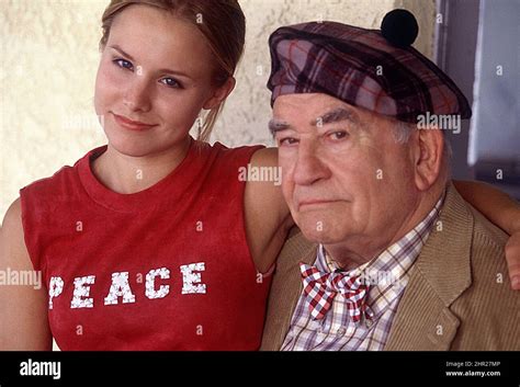 EDWARD ASNER and KRISTEN BELL in THE KING AND QUEEN OF MOONLIGHT BAY (2003), directed by SAM ...