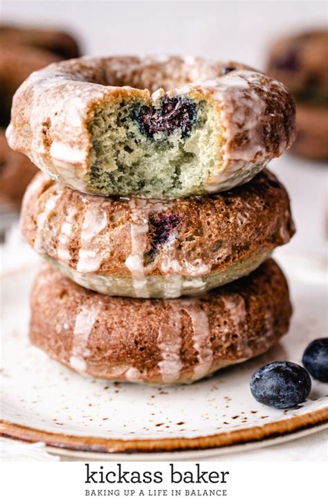 Easy Blueberry Cake Donuts | Kickass Baker | Recipe | Blueberry cake donuts, Blueberry cake ...