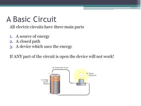 What Are The Basic Components Of An Electrical Circuit - Circuit Diagram