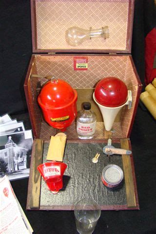 Vintage Red Comet Fire Extinguisher "Salesman" Kit