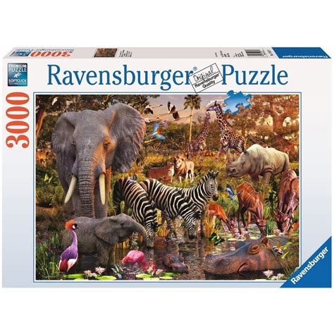 Ravensburger African Animals 3000 Piece Puzzle | Jigsaw Puzzles