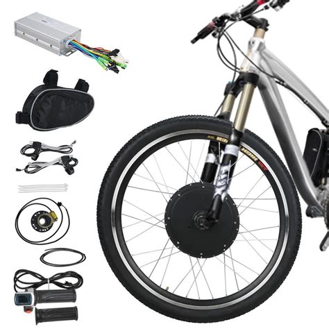 Voilamart E-Bike Conversion Kit 26" Front Wheel 36V 500W Electric Bicycle Conversion Motor Kit ...