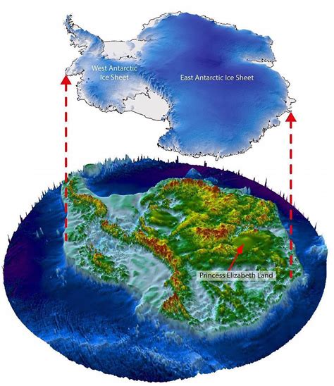 Detailed Map Of Antarctica Without Ice