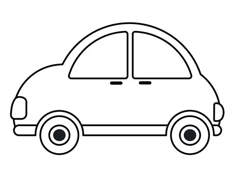 Car Black And White Clipart