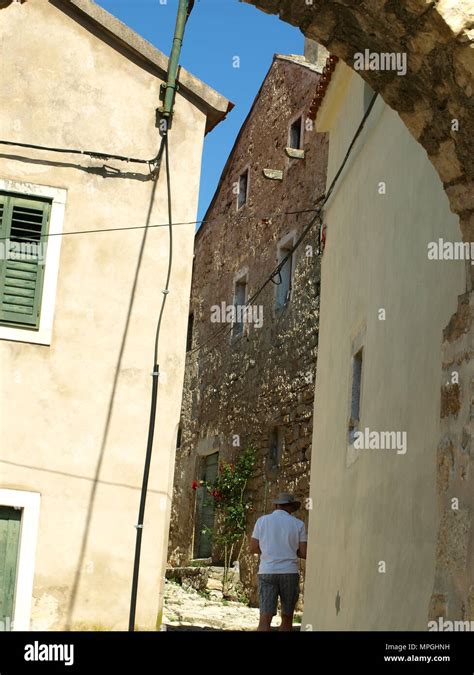 stone and history novigrad croatia obrovac Stock Photo - Alamy