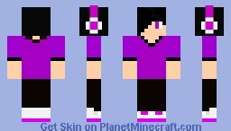 Purple Gamer Boy Minecraft Skin