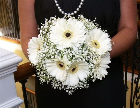 White Gerber Daisy Bouquet | white-gerbera-daisy-bouquets - Silk Gerber ...