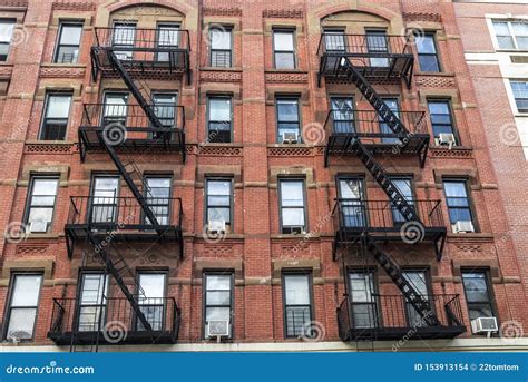 Old Typical Apartment Buildings in Harlem, New York City, USA Stock Photo - Image of city ...