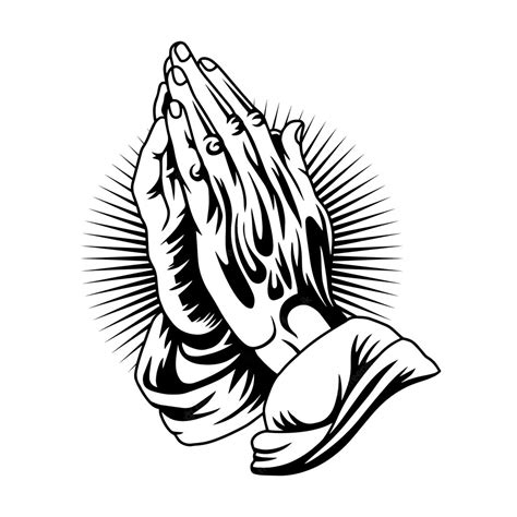 Premium Vector | Praying hands illustration premium vector