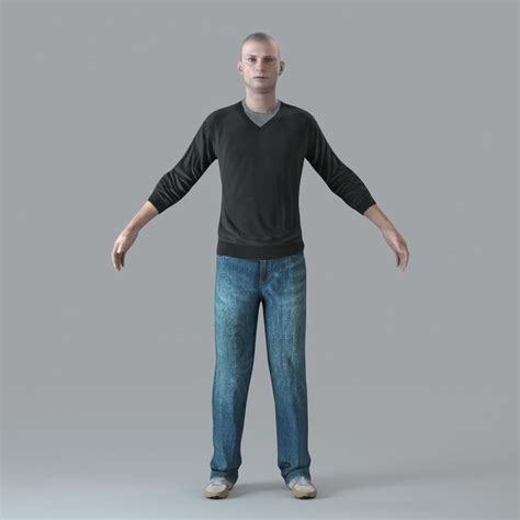 character human 3d model | 3d model, Model, Human
