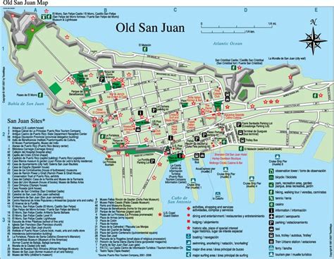 Old San Juan Tourist Map - Old San Juan Puerto Rico • mappery | Puerto rico vacation, San juan ...