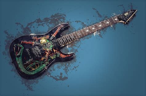 Vibrant Guitar: A Fusion of Art and Music