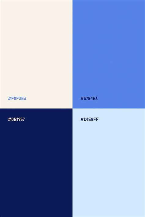 Blue color palette in 2023 | Color palette design, Brand color palette ...