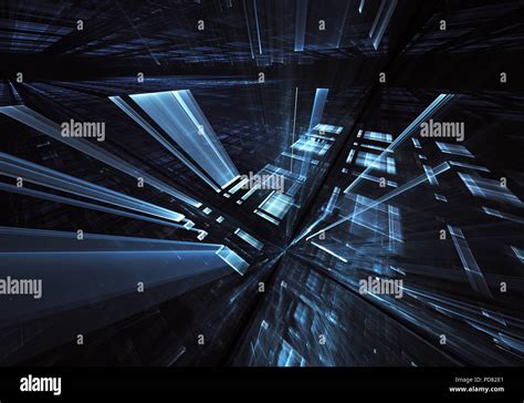 Abstract technology 3D illustration Stock Photo - Alamy