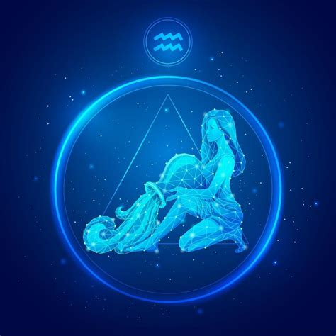 Aquarius zodiac sign icons. 2094796 Vector Art at Vecteezy