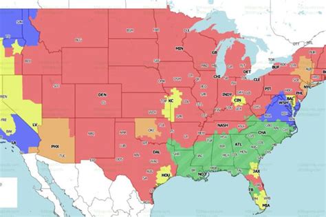 NFL Distribution Map: Will get to see the Steelers vs. Eagles, Week 5 ...