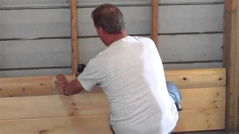 How to install Homestead Timbers Half Log Siding - YouTube