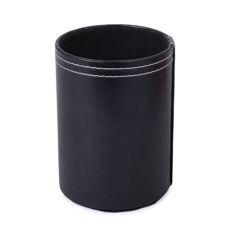 Black Leather Multipurpose Pen Holder For Office Table – Bookkish