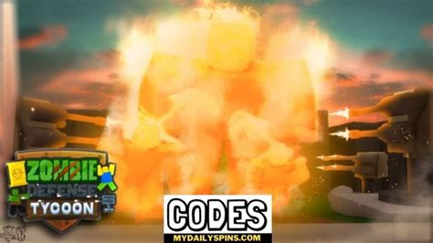 Roblox Zombie Defense Tycoon Codes Mydailyspins.com