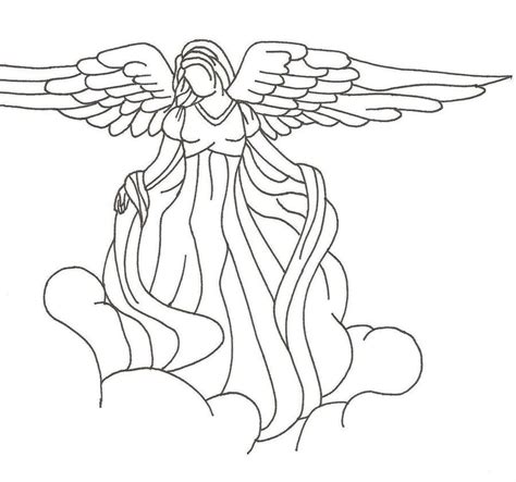 Guardian Angel by Moonblaster13 on DeviantArt | Angel sketch, Angel drawing easy, Angel drawing