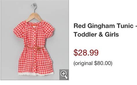 Mary Ann Costume | Gingham tunic, Red gingham, Cool baby stuff