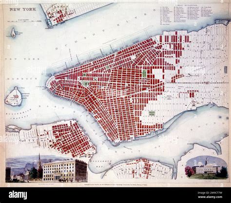 Map of new york 1840 hi-res stock photography and images - Alamy