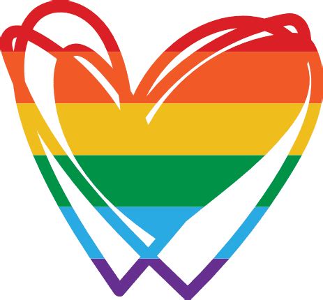 pride heart, lgbt - free svg file for members - SVG Heart