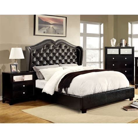 Furniture of America Harla 3 Piece Queen Bedroom Set in Black 889435427954 | eBay