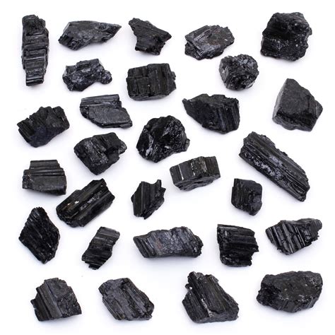 Black Tourmaline Crystals Bulk (1/2 lb or 1 lb), Includes: (1) 3” Sele – Dancing Bear's Rocks ...