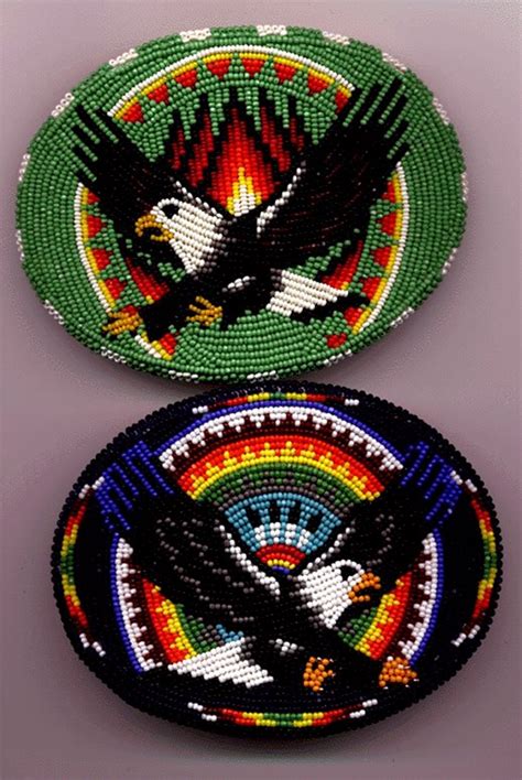 Eagles - beadwork - - unknown artist | Native american beadwork ...