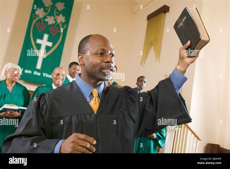 Preacher Preaching the Gospel in church Stock Photo - Alamy